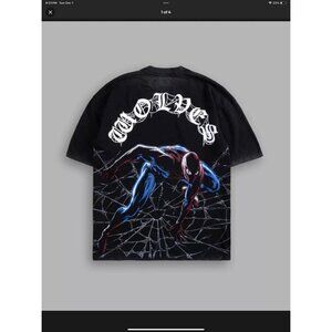 Darc Sport SPIDER-MAN'S WEB "PREMIUM" OVERSIZED TEE Size Medium Rare